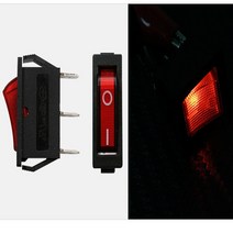 카메이크업 차량용 원형스위치 전기 클락션 토글 온오프스위치, 옵션01-사각스위치, 1개