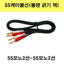 sg sg-한국산 55모노2선-55모노2선 55케이블 55선 음향 앰프 노래방, 10m