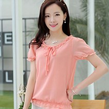 자체브랜드 라쿤걸 직수입 여성쉬폰블라우스 빅사이즈 b0006