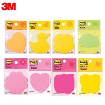 3M 모양 포스트잇 강한점착용 SSN D C 점착메모지/포스트잇, 별