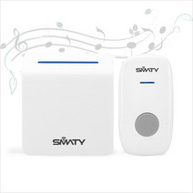 자체브랜드 스마티 프리미엄 도어차임벨 NA-100D 36가지 멜로디 차임벨 무선초인종, NA-100D(AAA건전지 3개포함)