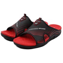 월드컵 런지A 흑적색 푹신한 우레탄창 남성 슬리퍼