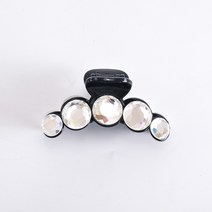 이엘컴퍼니 트윙클 비즈 반머리 집게핀 헤어핀