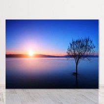디에스리빙 액자테이블 밥상 12종 L 800X600, 일몰