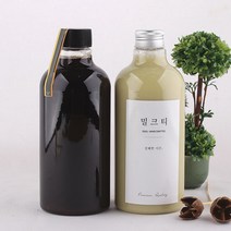WH40 500ml 검정캡 1개 페트병 더치병 (약 지름 6.9cm x 높이 17.5cm 마개 2.8cm)