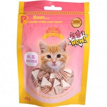 AT884651_반려동물간식 (캣몽/캣츠드림) 어포트라이앵글(1타/40g x 20개입) 애완용품, 1개