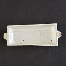토비 그랑드 화이트 긴사각 접시, 1개