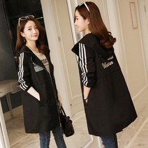 가을 야상 여성 트렌치 코트 잠바 자켓 바람막이 후드 가을 야상 여성 트렌치 코트 잠바 자켓 바람막이 후드