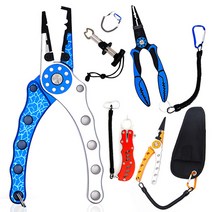 Zio-Biz 전문가용 플라이어 피싱그립 낚시용품 립그립 물고기집게 바늘빼기 낚시공구 fishing 낚시용품, 06.메탈피싱그립(블랙)