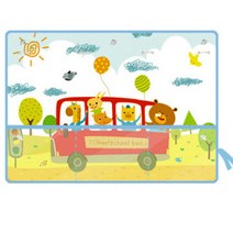 홈앤핫딜 큐방커튼 차량용 햇빛가리개, 애니멀소풍