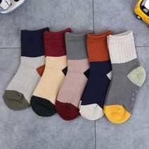 예쁘니양말 729-알로중목5족set 고급 유아동양말 선물양말 착용감 굿