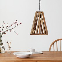 마켓비 ARTIKAL 원목펜던트등갓 OTTAWA, 단일옵션+AMNA램프코드세트E26KS1092D/3-화이트