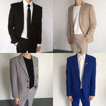 양룸 남자 캐주얼 정장 세미 수트