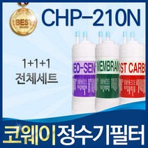코웨이 CHP-210N 고품질 정수기 필터 호환 전체세트, 선택1_전체세트(1+1+1=3개)