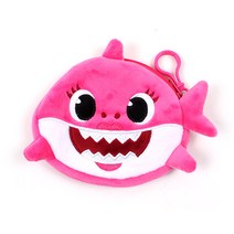 핑크퐁 상어가족 동전지갑 엄마상어 핑크