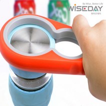 갓샵 만능오프너 잼뚜껑열기 멀티오프너 병따개 다용도오프너, 오렌지, 1개