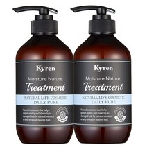 키렌 모이스처 네이처 트리트먼트 1+1 데일리퓨어(무향)500ml, 2개, 500ml