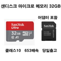 샌디스크 파나소닉루믹스DMC-SZ10카메라micro메모리카드32gb, 32GB