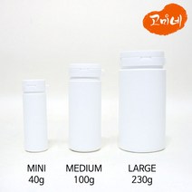 고미네 휴대용 원형 원터치 보관용기 약통 (Mini Medium Large), 1개, Large(230g)