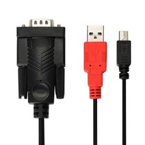 RS232 to 안드로이드 마이크로5핀 변환케이블 휴대폰 연결 GPS/PDA/바코드프린터/바코드스케너/통신장비/네비게이션 연결 300415, 1개