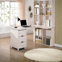 L형 코너형 책상 ㄱ자 컴퓨터 데스크 테이블 3단서랍통 2단상부 포함 모니터선반, 워시