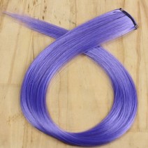 가발위드 컬러피스 브릿지 붙임머리 부분 가발, S29.블루퍼플, 1개