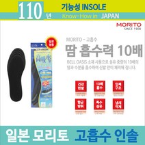 일본 모리토 땀흡수 깔창 -남성용 |발냄새억제, 1개
