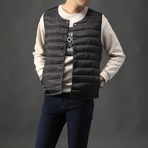 후앙스 경량 라운드넥 베이직 패딩조끼 SBVT-2103