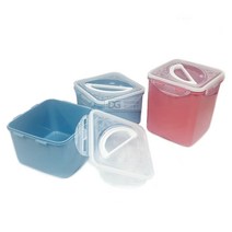 바넥스 비락 컨테이너 밀폐용기 반찬통 보관용기 YKM, 2호(6PCS)