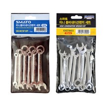 스마토 미니 콤비네이션렌치세트 mm inch 10PCS 모음 택1 스패너 렌치 셋트 소형 콤비네이션렌치 옵셋렌치 조합렌치 세트 미리 인치 규격, 미니콤비네이션렌치세트 inch 10PCS