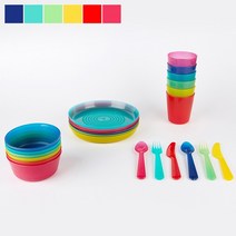 [마켓비] PIKNIC 36피스 양식기 6인세트, 혼합색상, 6종x1세트