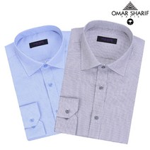 오마샤리프 긴팔와이셔츠 OEL40559 반슬림핏 체크 드레스셔츠 95~110