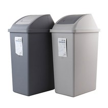 코지 종량제 슬림 100L봉투사용가능 분리수거함 대형쓰레기통, 연그레이