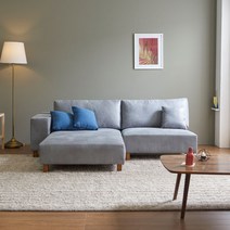 아로미가구 예스 방수패브릭 3인 카우치소파, 예스 방수패브릭 3인_그레이