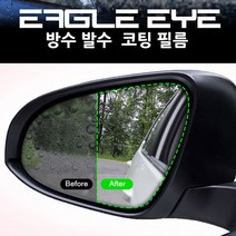 삼성 SM3 SM5 SM6 전용 이글아이 사이드미러 방수발수코팅필름, 1개, 타입 1-2P 원형