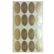 청첩장스티커810(18x33mm)(happy/타원)(4매)/청첩장라벨/웨딩스티커/결혼스티커/견출지/봉투/연하장/카드