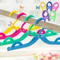 휴대용 대표 접이식 옷걸이, 블랙, 20개