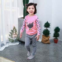 삐삐롱 핑키캣 여30수 9부후라이스실내복 세트(16F1640BB_PK)
