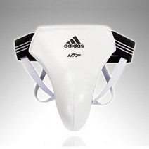 Adidas 남성용 공인샅보대 시합용 낭심보호대, 화이트