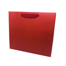 바미샵 레드 종이쇼핑백 특대 무광 무지 선물포장, 100개