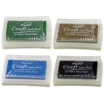 [포라트] 4000중형잉크패드 - 색상선택 스탬프잉크 스탬프패드, 10 금색