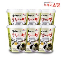 우체국쇼핑 청푸드 완도 해조 컵국수 세트 다시마가 슬림하다면 (6개입), 1세트