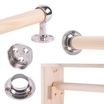 셀프인테리어마켓 맞춤재단 원목 옷봉 옷걸이봉 행거봉 소켓, 004. 단구브라켓(50mm) - 1EA, 1개