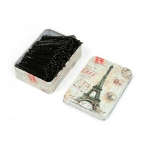 200p 물결 실 핀 (91097) 헤어 삔 액세서리 액세서리 검정 머리 핀
