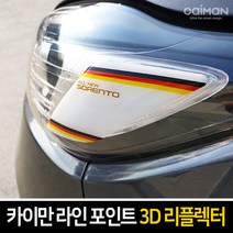카이만 라인 포인트 3D 리플렉터, 기아 니로-화이트, 1세트