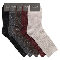 코지라벨 보카시 꽈배기 겨울양말 5컬러