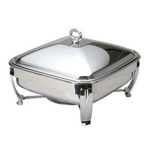 정사각 챠핑디쉬 금장 은장스텐드 JH-035 호텔용 부페용, 금장(알콜용), 1개