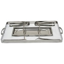 접이식 출장용 사각챠핑디쉬스텐드 JH-015호텔용 부페용, 대530x330x230mm, 1개