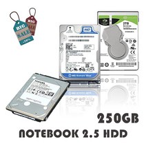 씨게이트 WD 도시바 브랜드 노트북용 2.5인치 하드디스크 HDD 중고 하드 160G 250G 320G 500G 1TB 1테라, 2.5인치HDD, 250GB