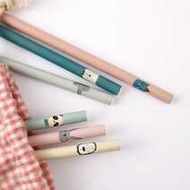 디자인아지트 [기성]네임연필2B 6자루 해피프렌즈, [기성]네임연필2B 6자루해피프렌즈, 1개